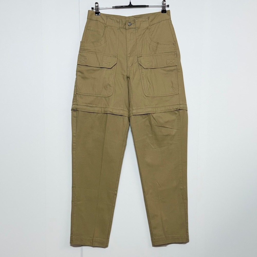 REI Convertible Pants Men 30X33 Tan Cargo Canvas Zip Off Hiking Outdoor